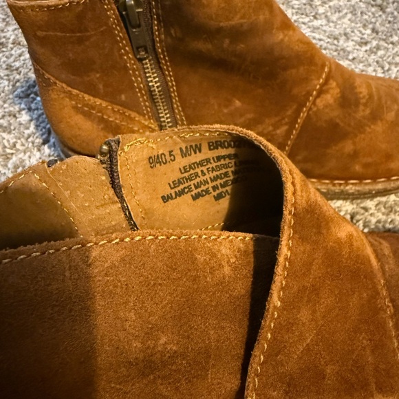 Born Tan Leather Ankle Boots - Picture 2 of 5